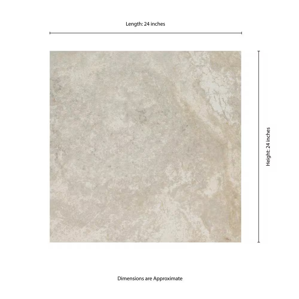 Trevi Silver 2 Cm. X 24 In. X 24 In. Matte Porcelain Paver Tile (8 Sq.Ft/Case)