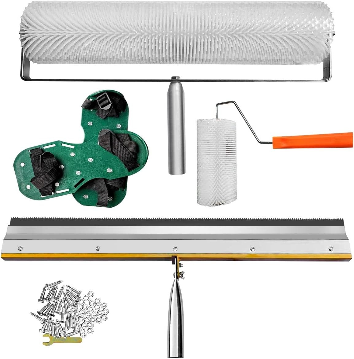 Self-Levelling Cement Tool Kit，Floor Construction Tools for Epoxy Flooring wit