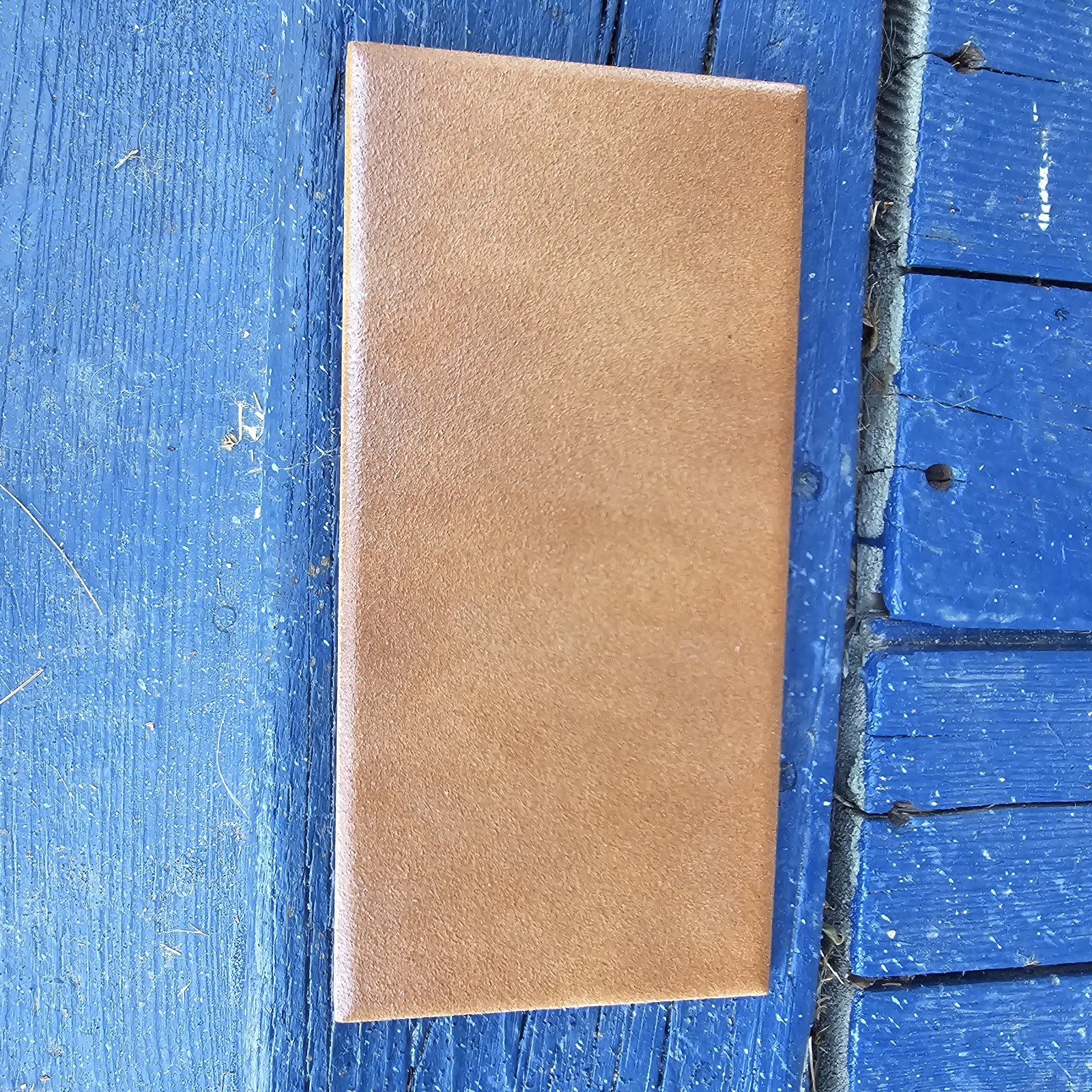 Florida Tile Brown 8×4″ Speckled Terra Cotta Look 90 R2 Vintage Estate Find USA