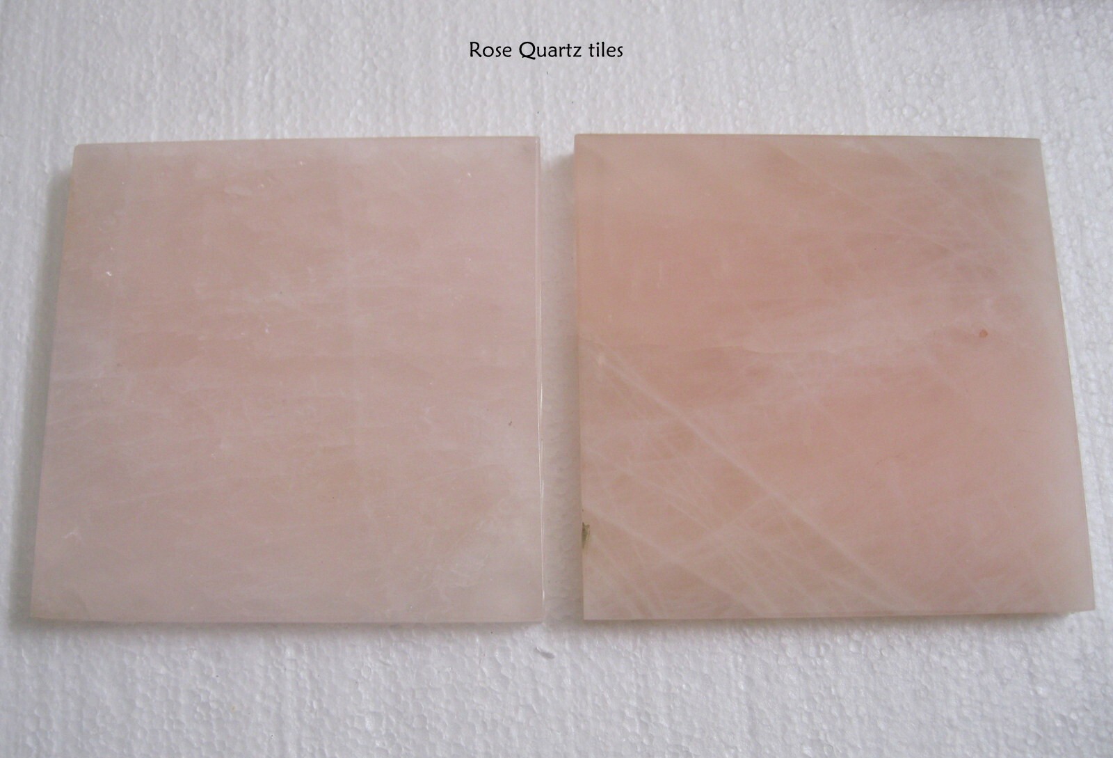 **FINAL SALE** Rose Quartz solid 4 x 4 Polished (price per unit)