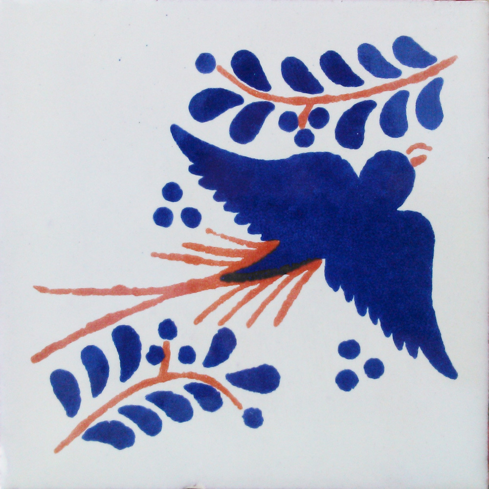 9 MEXICAN TILES WALL OR FLOOR USE TALAVERA MEXICO CERAMIC HANDMADE POTTERY C#054