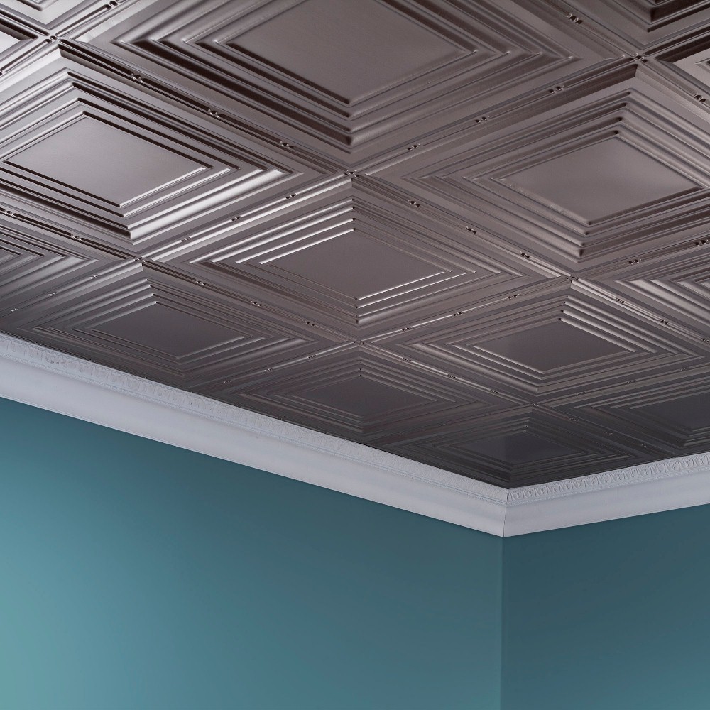 Fasade – 2ft x 4ft Traditional Style #3 Glue Up Ceiling Tile/Panels (5 Pack)