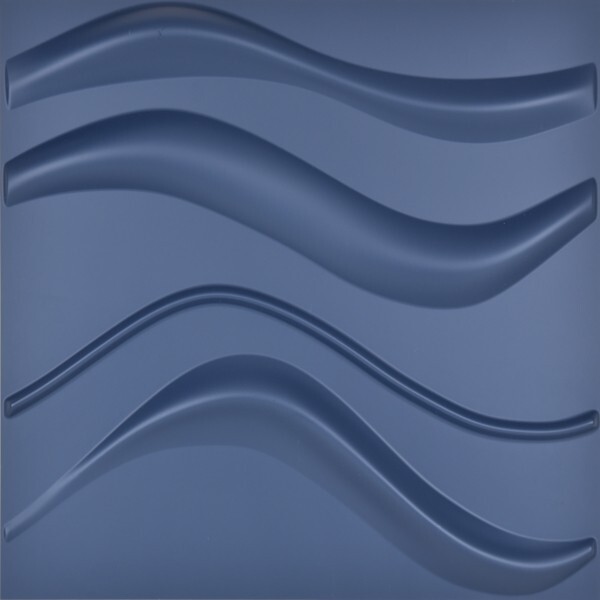 Art3d Blue 3D Textured Wall Panels for Interior Wall Decor,12 Tiles,32 sq ft