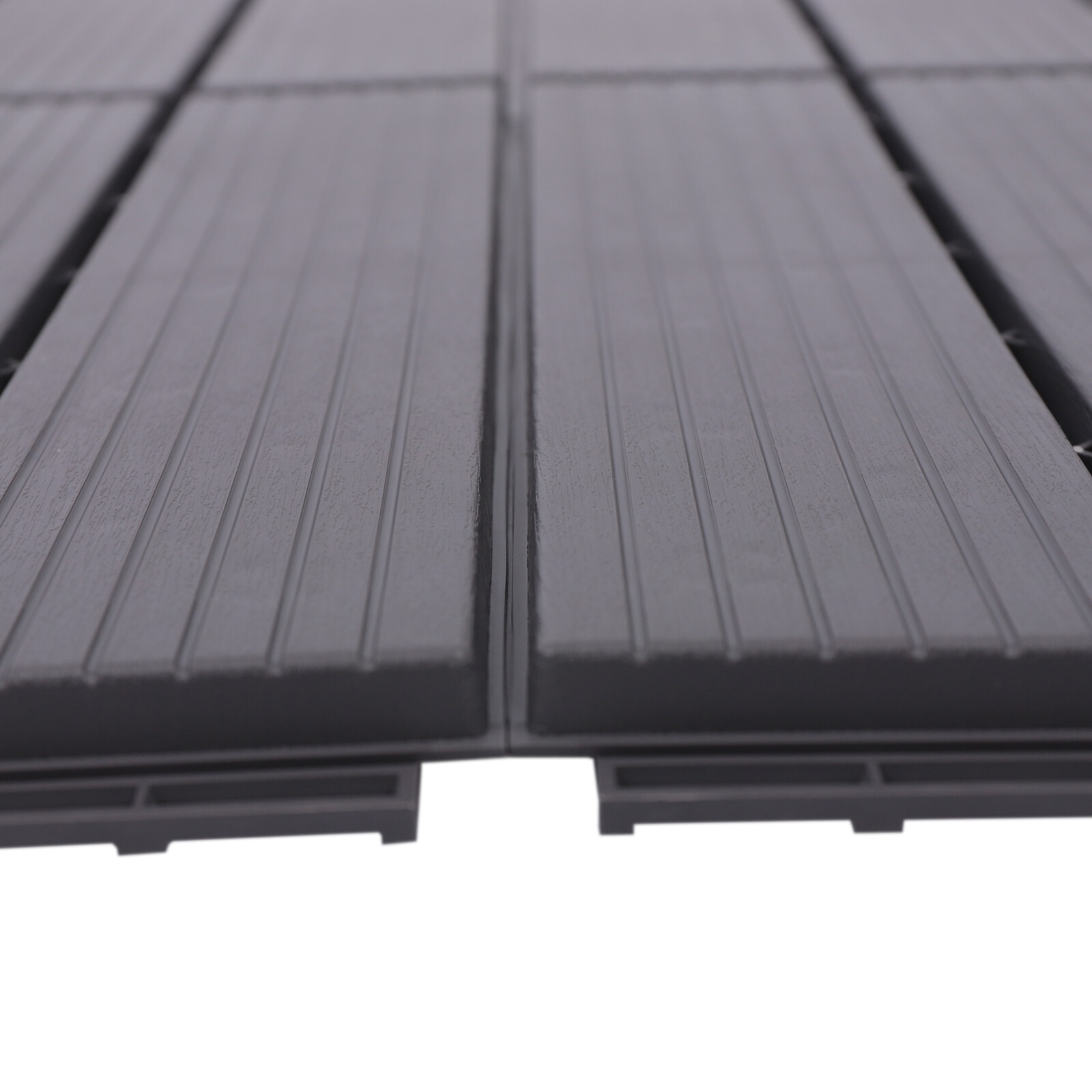 22 Pack Plastic Interlocking Deck Tiles Patio Deck Tiles 12″X12″ Waterproof PP