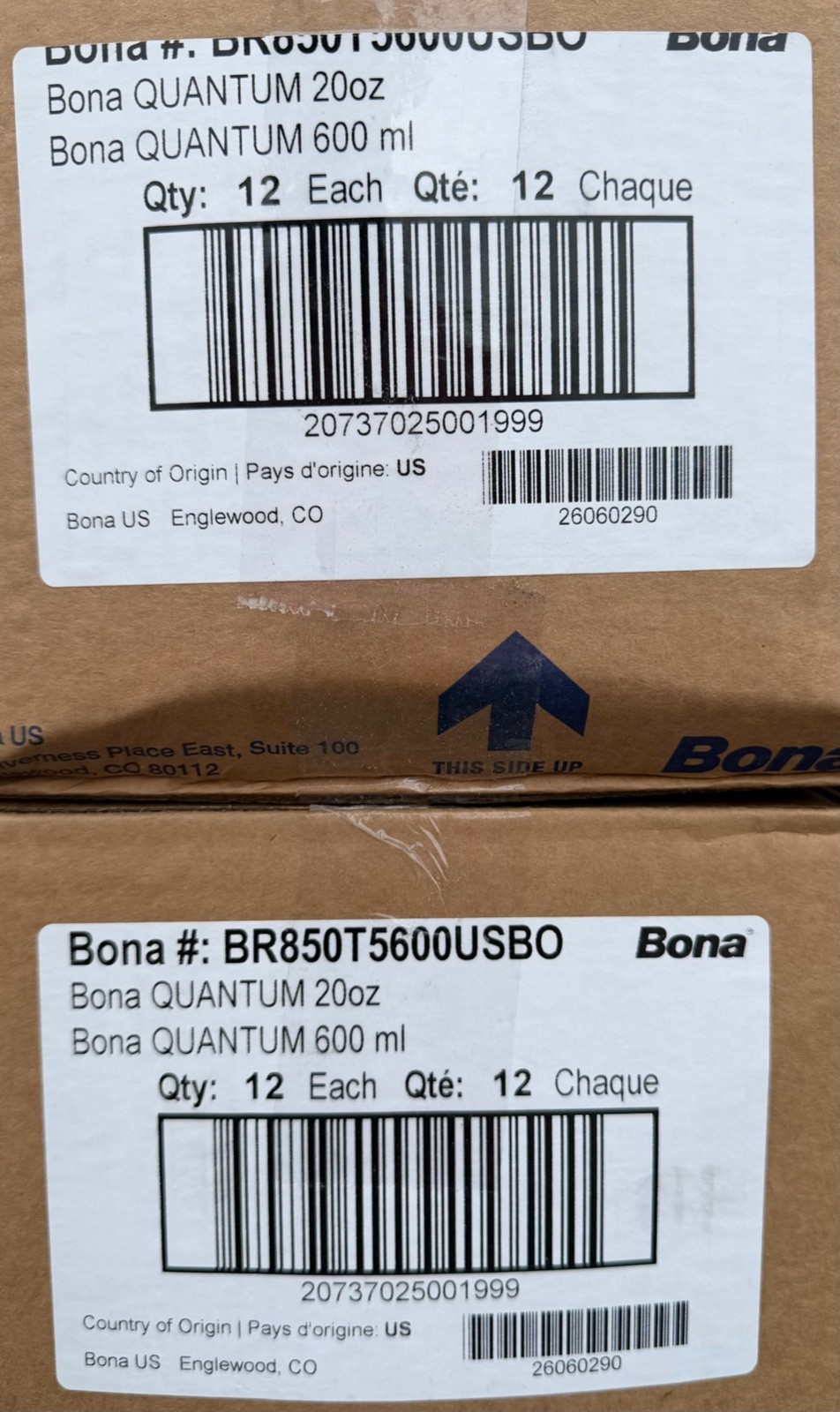 24 Tubes Bona BR850T5600USBO Wood Floor Adhesive 20.3 oz. (600 ml) Floor Glue