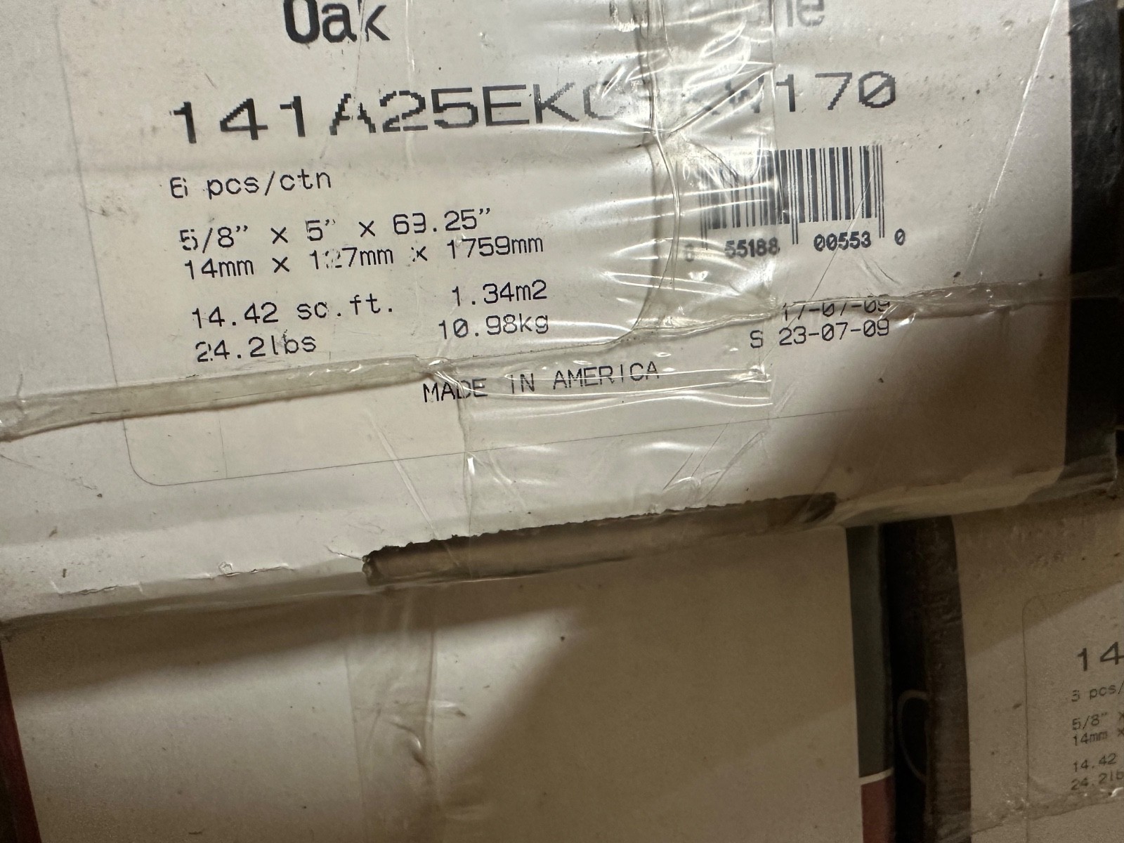 Engineered Hardwood Flooring 158.62 Sq Ft Of Kahrs Oak Carbone