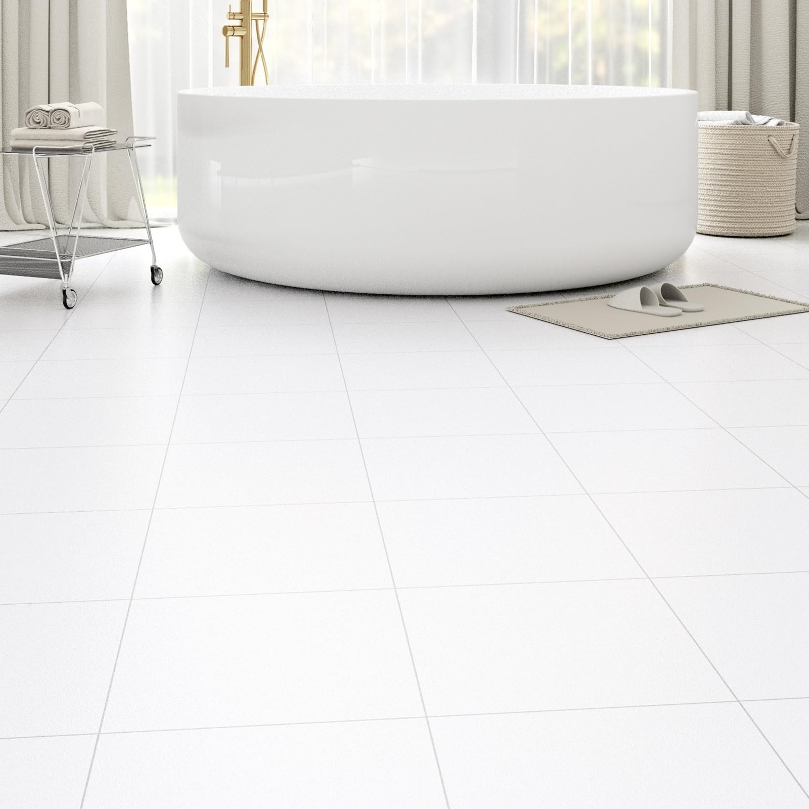 Zrjt Peel And Stick Floor Tile 20-Pack 20 Sq.Ft Matte Pattern Flooring 12 X 12