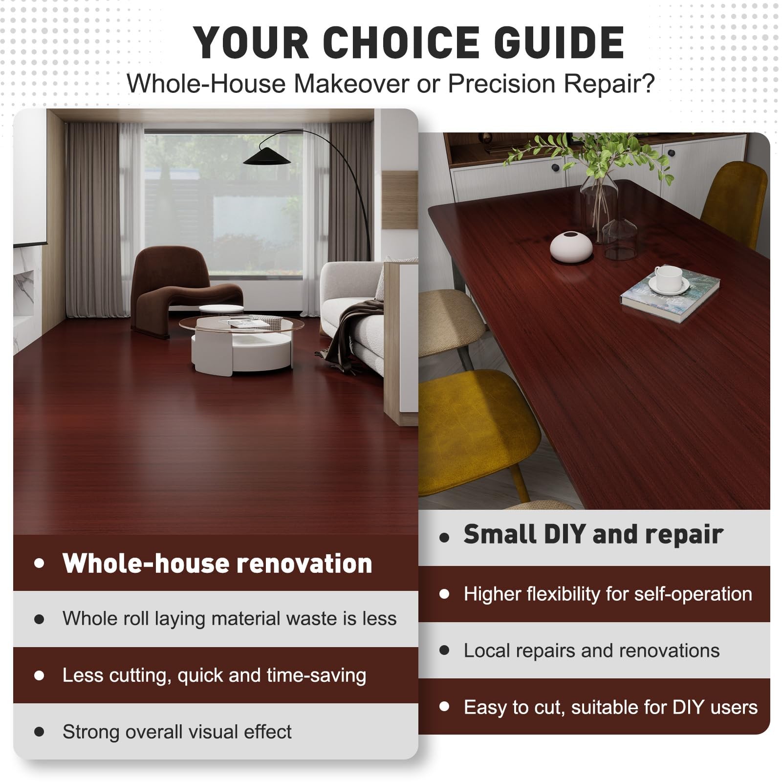 Wood Grain Peel and Stick Floor Tiles 11.8″ x 118″ Roll, Self Adhesive Vinyl …