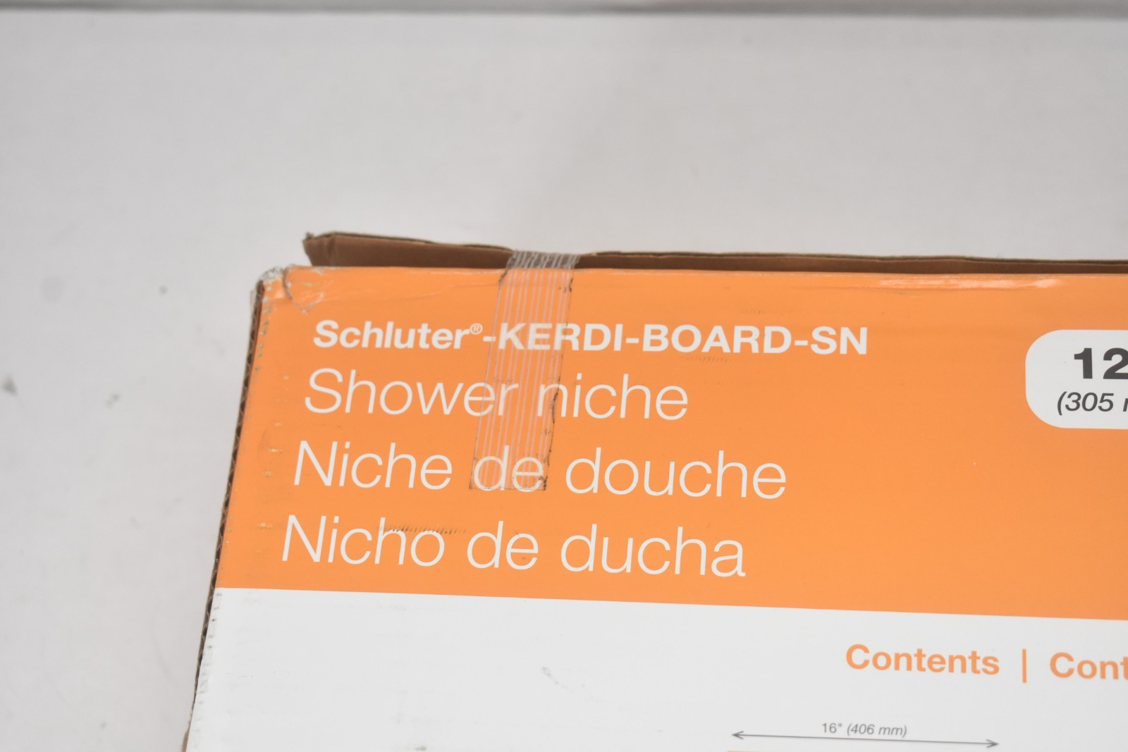 Schluter Kerdi-Board-SN Shower Niche + Frame 12″ x 12″ x .5″ Underlayment