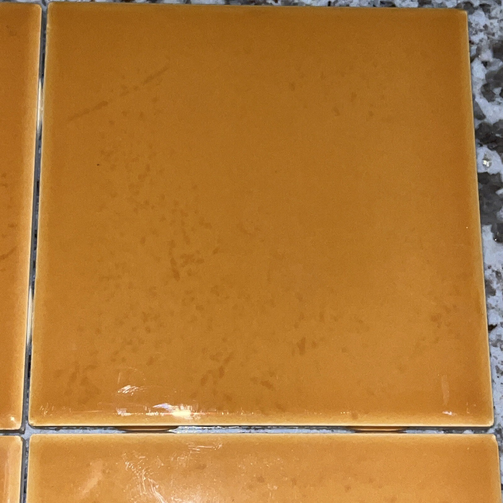 6 pcs. Mustard Seed KK04 Ceramic Tiles Daltile 4-1/4″ New Free Shipping USA