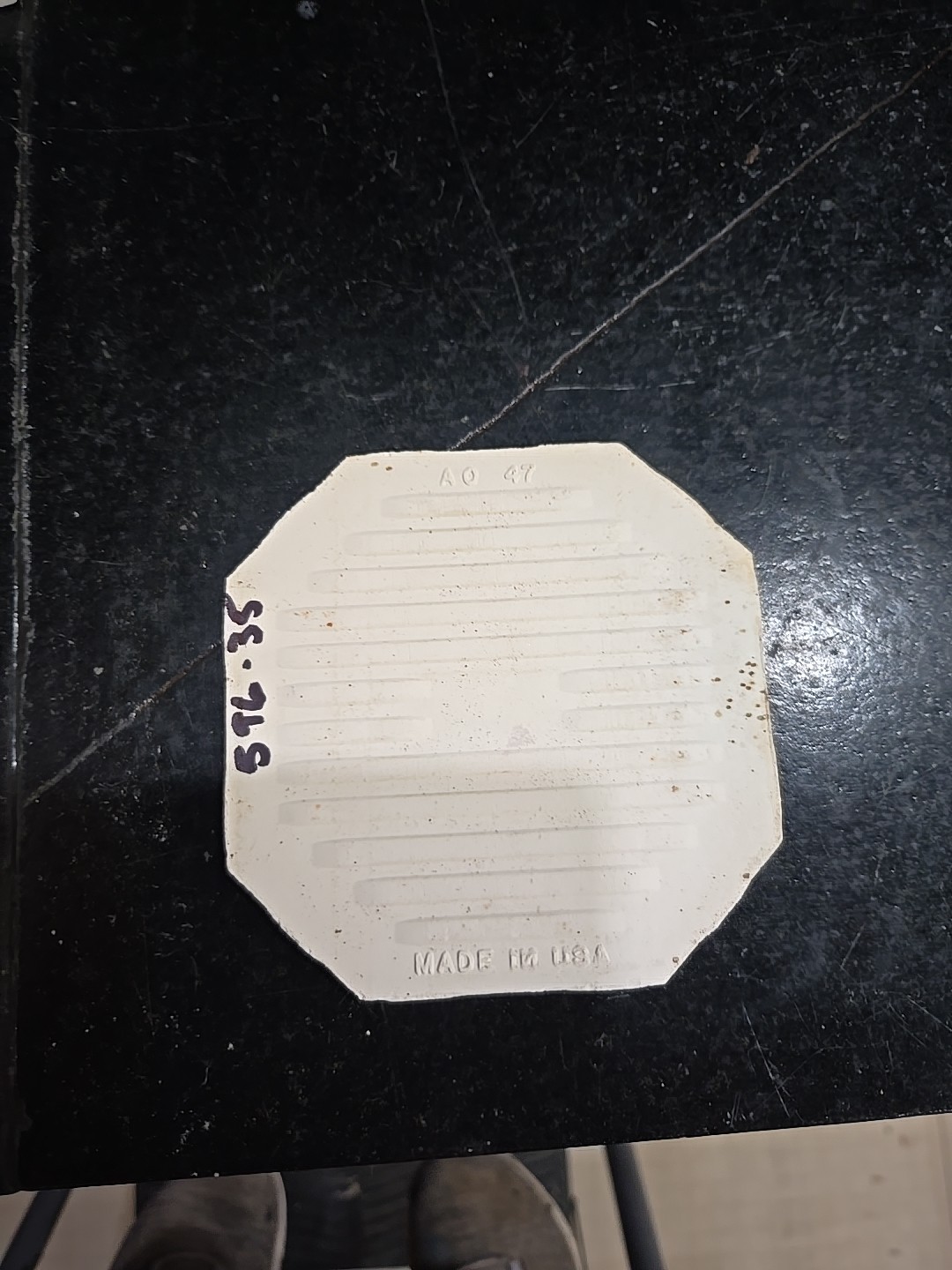 Vtg American Olean 4 1/4″ Octagon Self-spacing Crystalline Sage Green NOS Tile