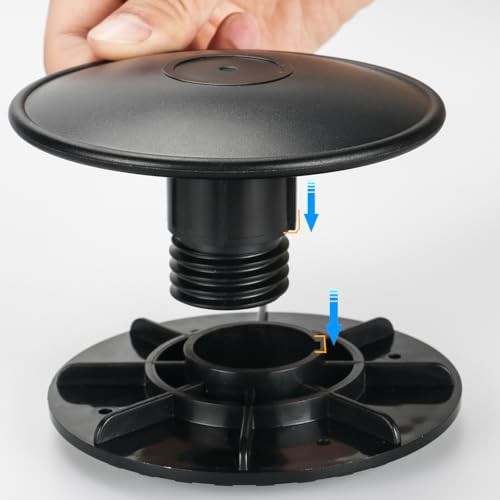 Boat Vent Black Boat Hatch Cover Support Mushroom Cap 4-1/4 inch