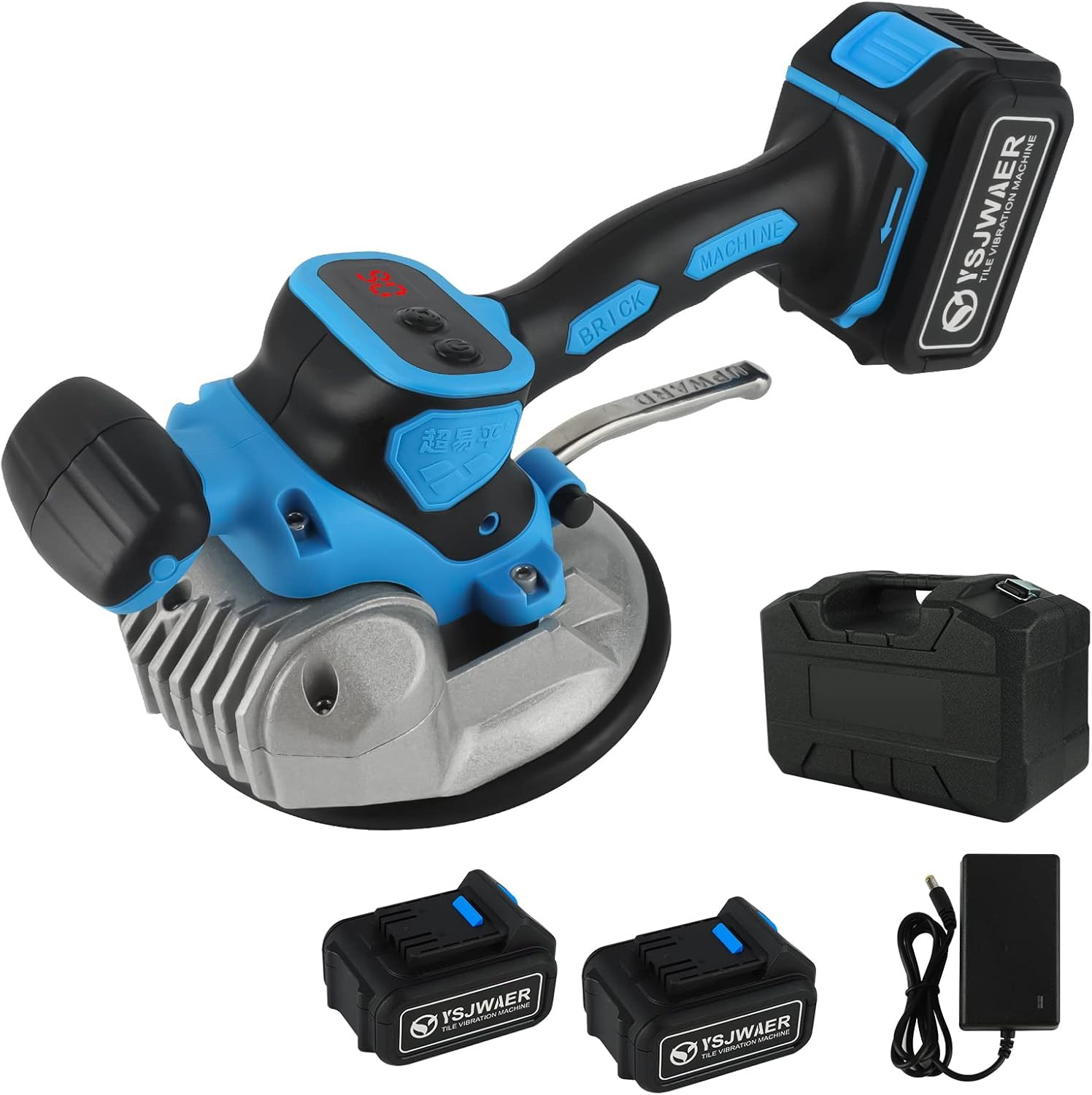Automatic Tile Vibration Tool – 25000mAh, 6 Speed, 160mm Suction Cup