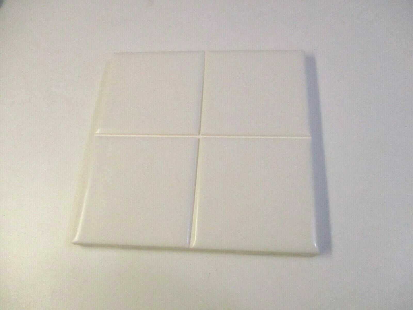 1 Wall Tile AO Olean USA 4-1/4″ Ceramic Scored Satin Off White / Light Beige MCM