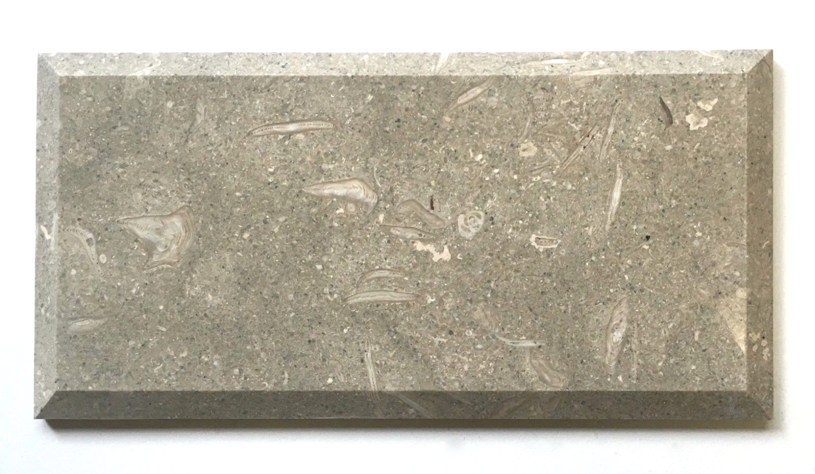 6×12 Seagrass Limestone Polished and Beveled Backsplash Wall Tile Kitchen Bath