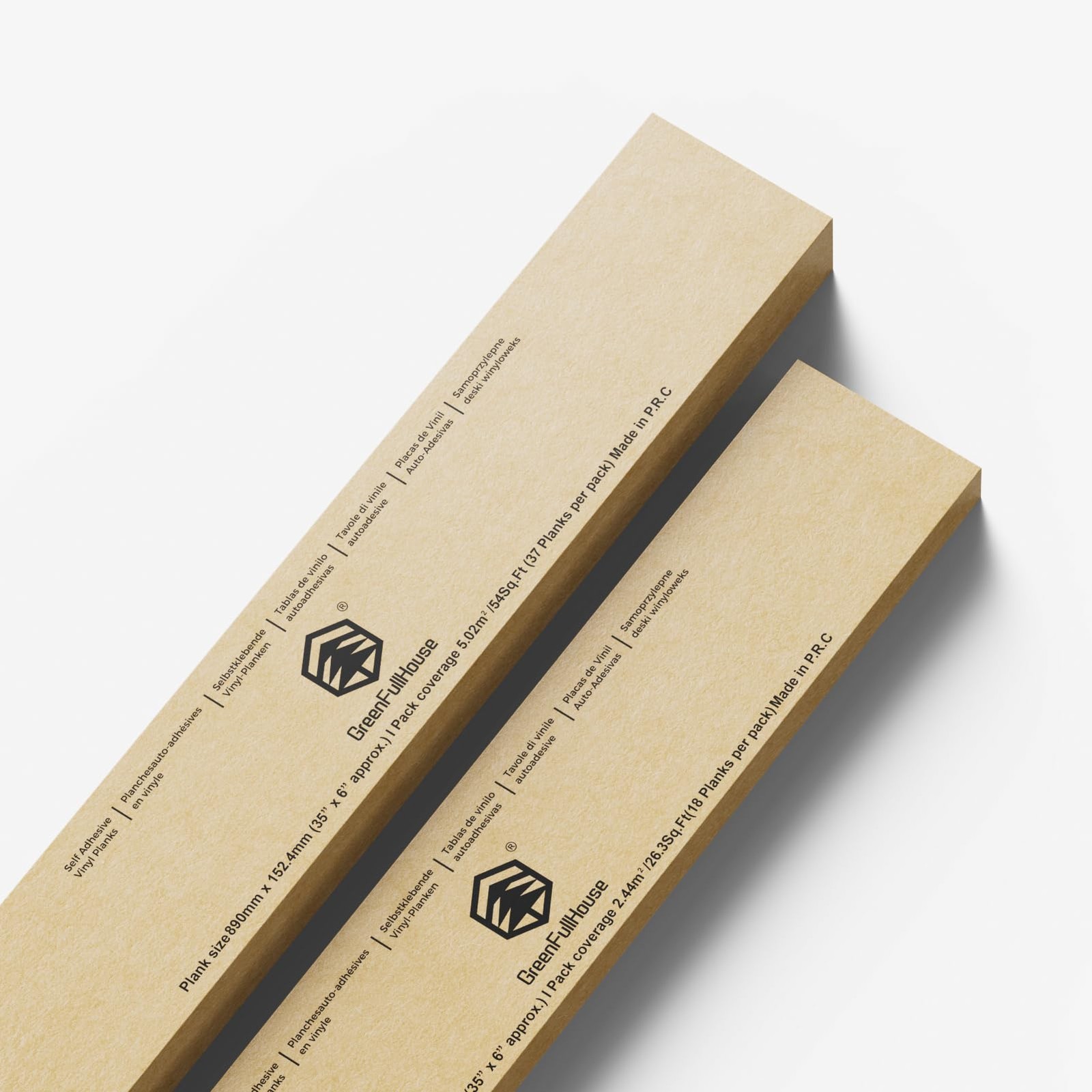 Peel and Stick Vinyl Flooring, 37-Pack (54 Sq.Ft) Wood-Effect, Rigid Core Eas…