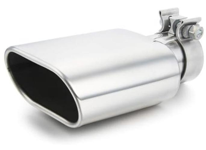 Square Exhaust Tip 3″ Inlet, Coating Rectangle Exhaust Tailpipe 3inch Polished