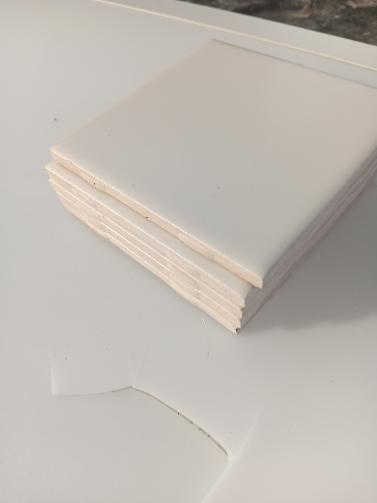 1 Box -50 Tiles (6 ft²) – Matte Almond 4×4 Ceramic Subway Tile..Vintage/Retro