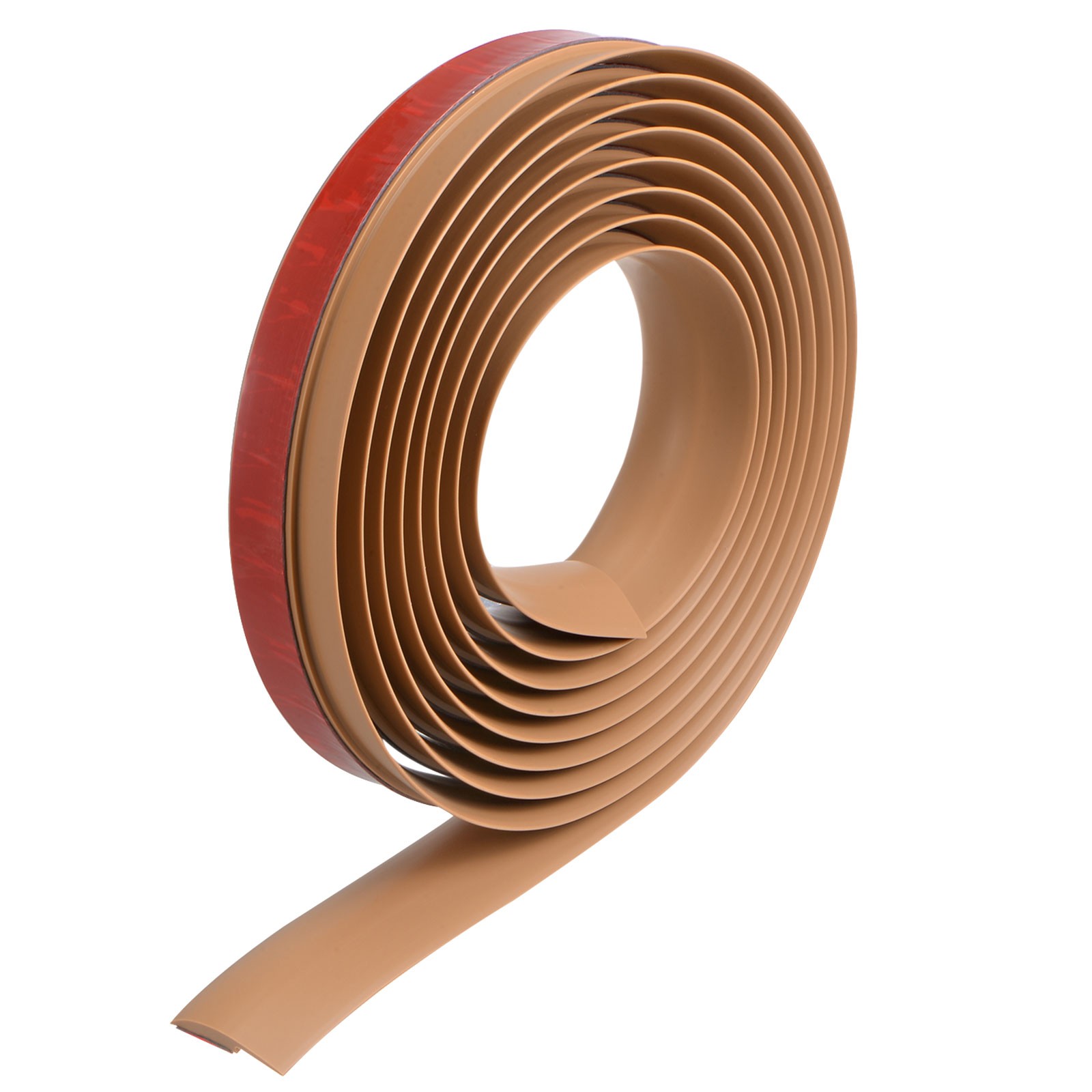 9.84ft PVC Floor Transition Strip, Self Adhesive Backing Carpet to Tile Brown
