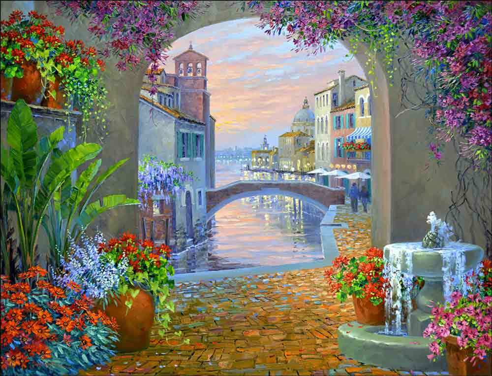 Sunset Accent & Decor Tile Mikki Senkarik Mediterranean Art MSA234AT