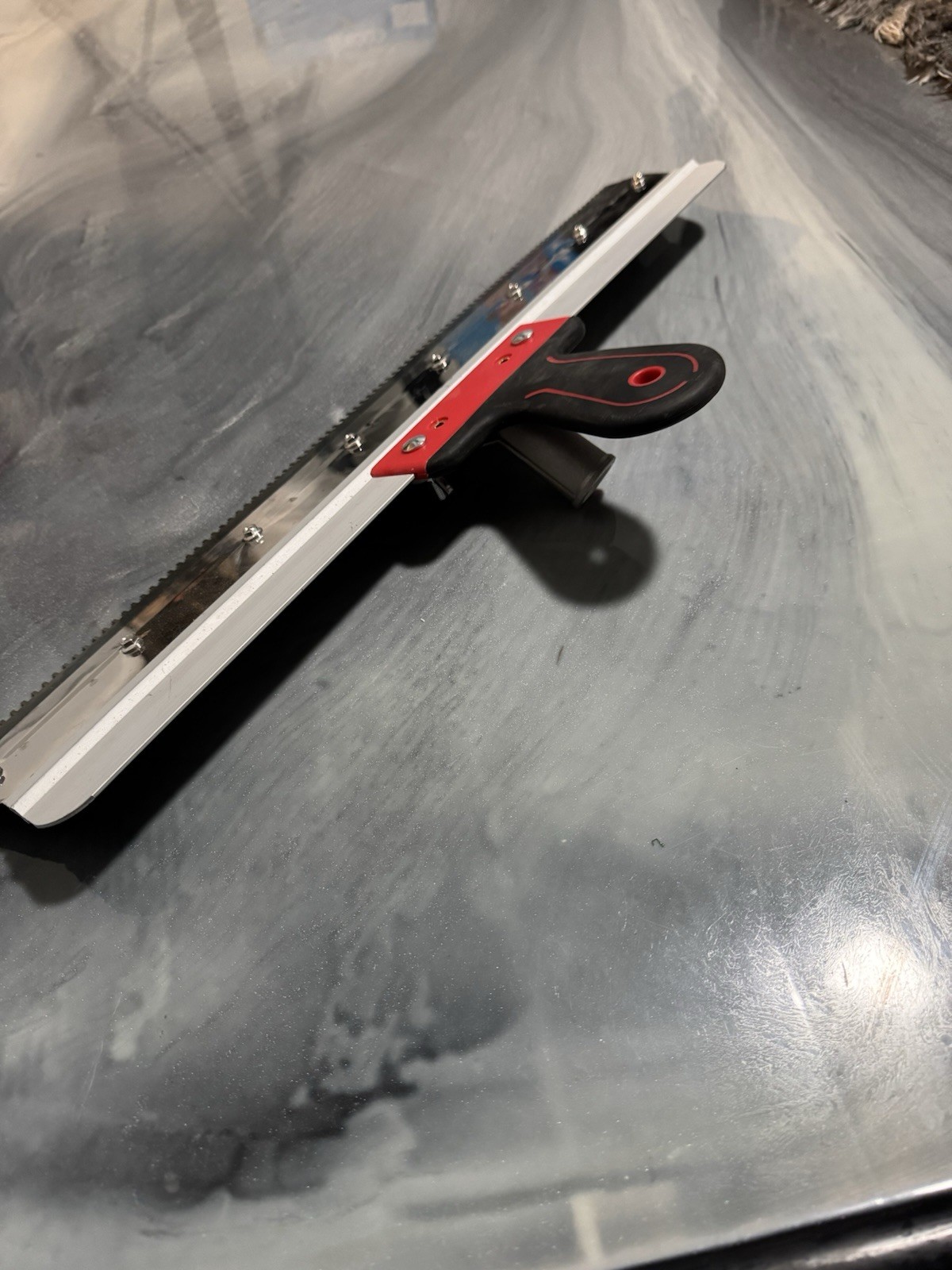 Professional Notched Epoxy Leveling Squeegee –Heavy-Duty Notched Leveling.
