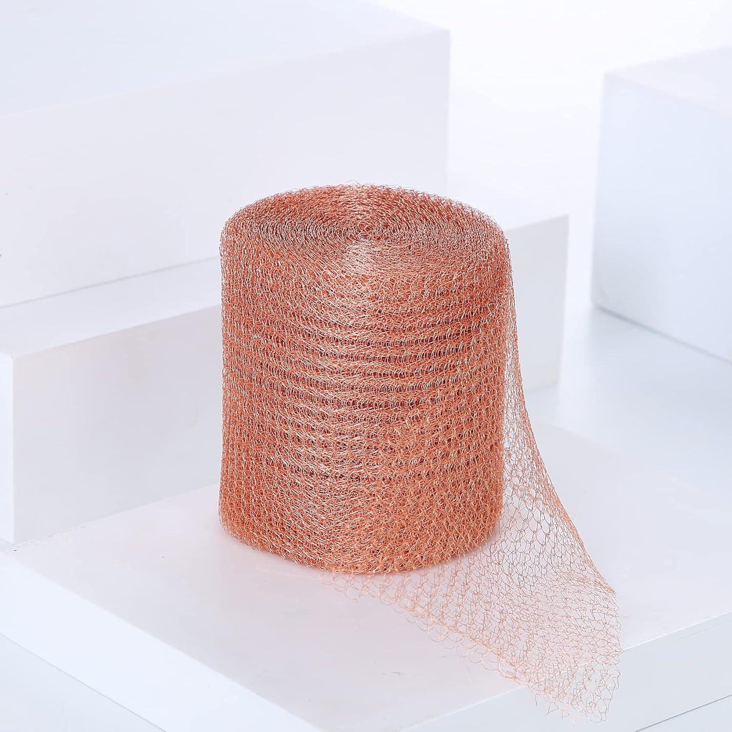 Copper Mesh – 5 Inch X 100 Ft, Ideal for Distilling, Double Layer Fill Fabric DI