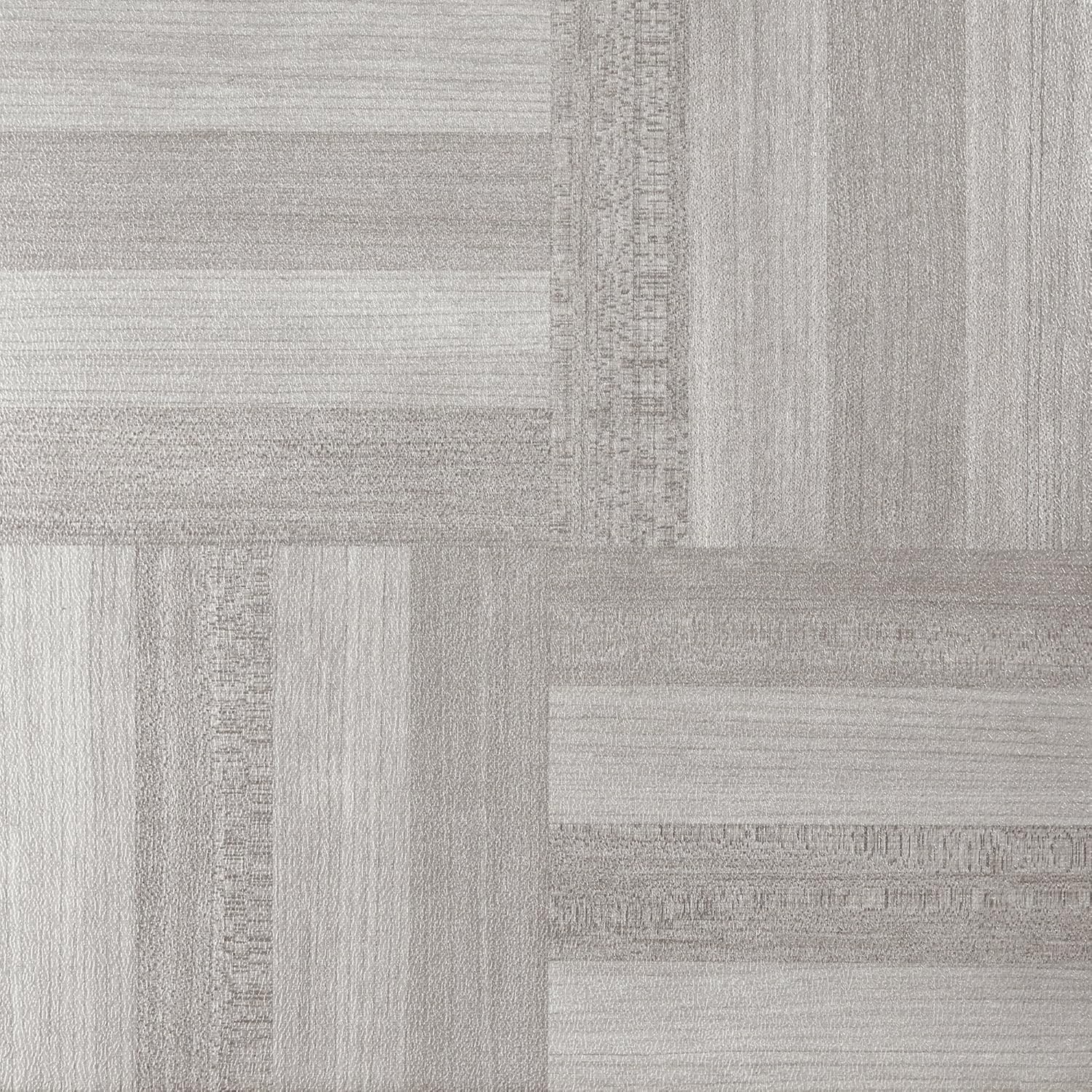 Self Adhesive 12-Inch Vinyl Floor Tiles 20 Tiles 12″ x 12″ Ash Grey Wood Pattern