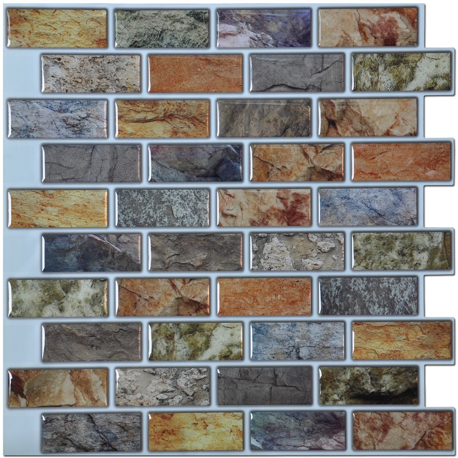 Art3d 10pack 12″ x 12″ Peel and Stick Tile Vinyl Sticker for Kitchen Backsplash