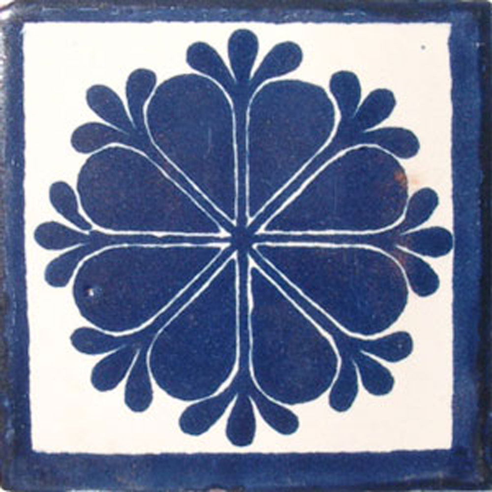 9 MEXICAN TILES WALL OR FLOOR USE TALAVERA MEXICO CERAMIC HANDMADE POTTERY C#016