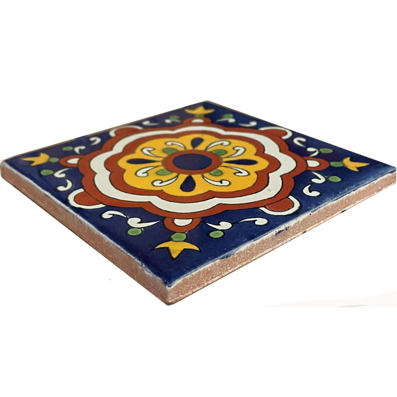 2″ x 2″ 36 pcs Full Cupula Mexican Clay Tile Handmade Talavera Backsplash Mosaic