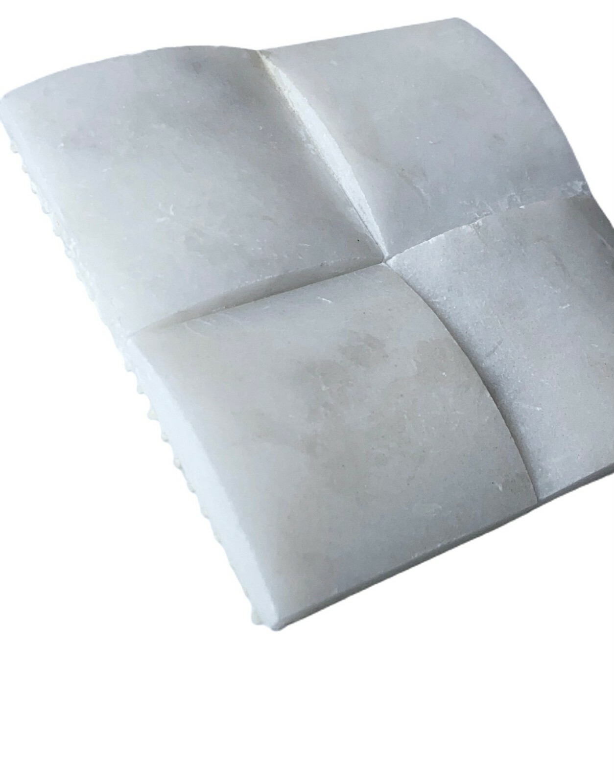 Carrara White 2″ Honed Three Dimensional Marble Mosaic Wall Tile Backsplash Bath