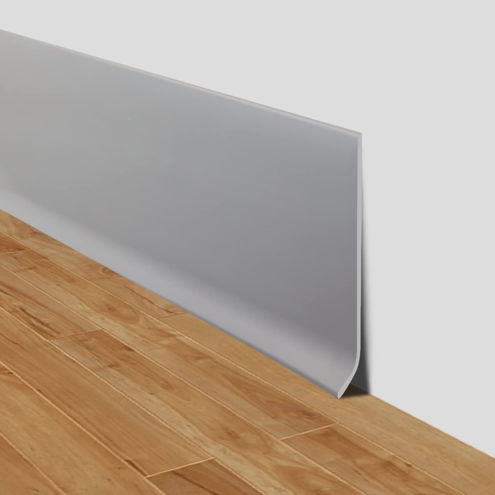 LSGCQ Gray 4in x 100ft Flexible Baseboard Molding