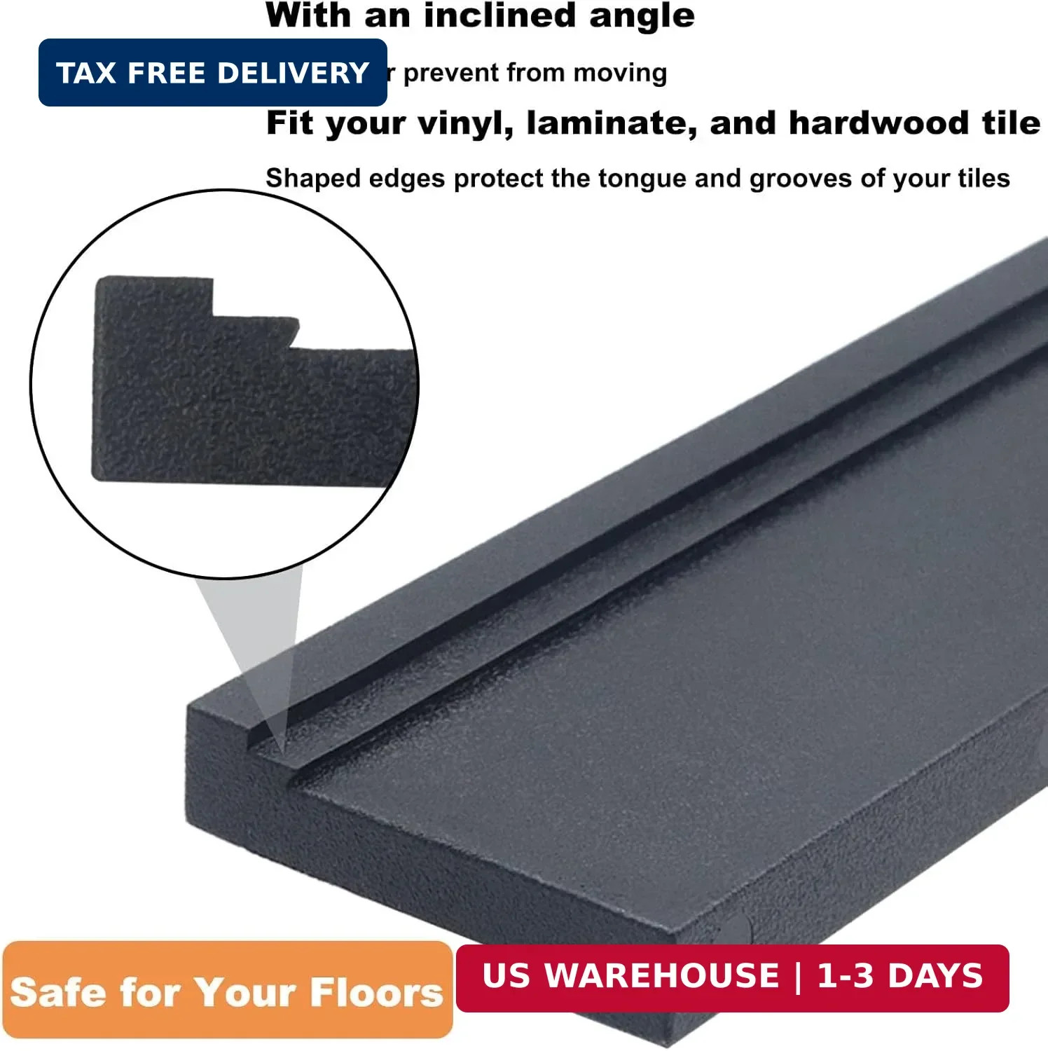 Flooring Tapping Block Universal Black 1 Pcs for Wood Laminate Installation