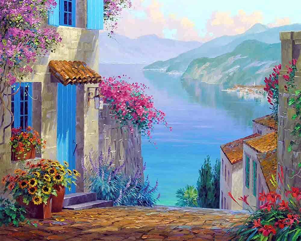 Mediterranean Accent & Decor Tile Mikki Senkarik Art MSA146AT