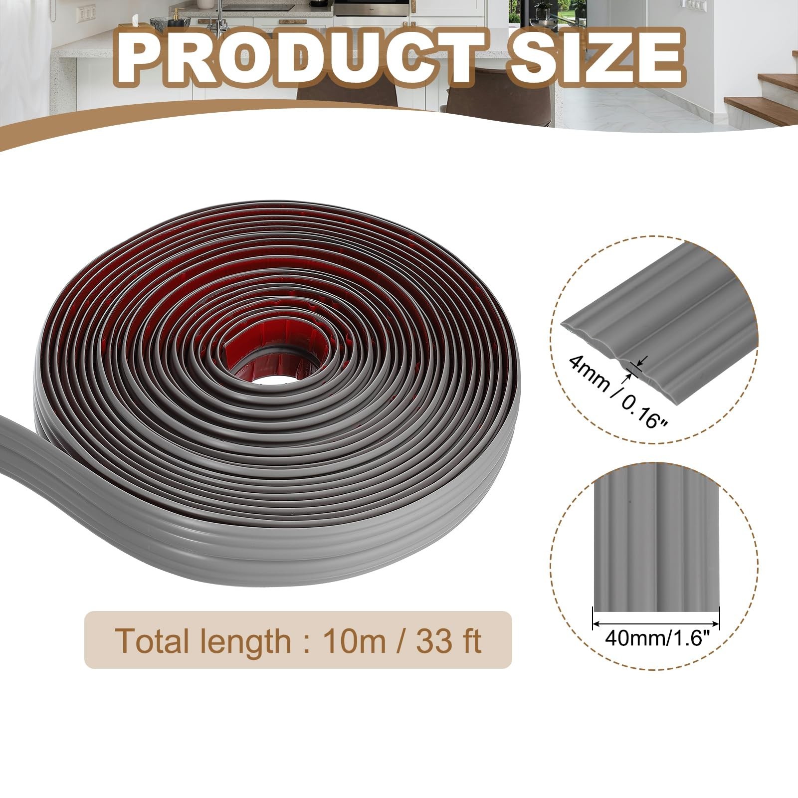 PATIKIL Wall Corner Protector 1.6 In X 33 Ft, Self Adhesive Wall Corner Guard
