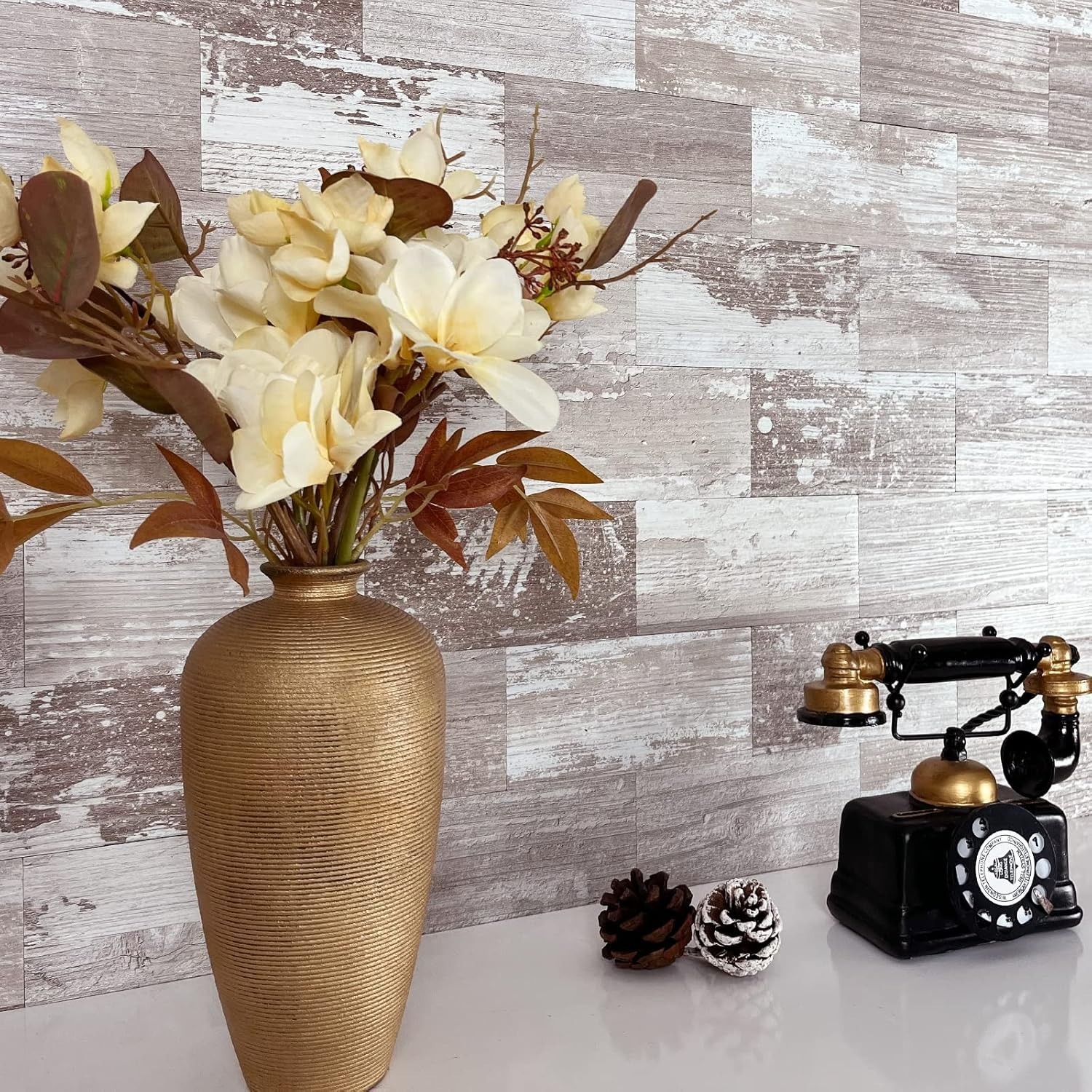 Elegant Brown Birch Peel and Stick Subway Tiles for Effortless Backsplash Design