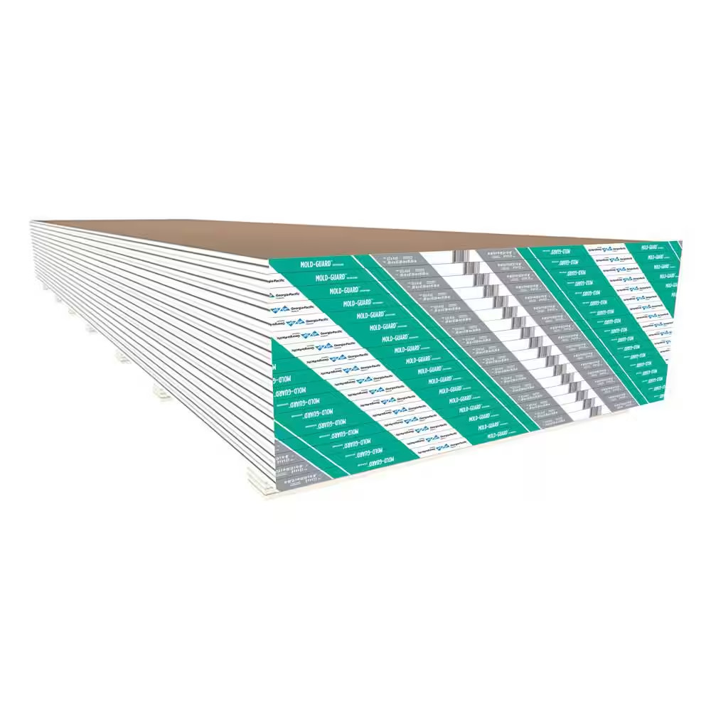 1/2 In. X 4 Ft. X 8 Ft. Mold and Moisture-Resistant Gypsum Board