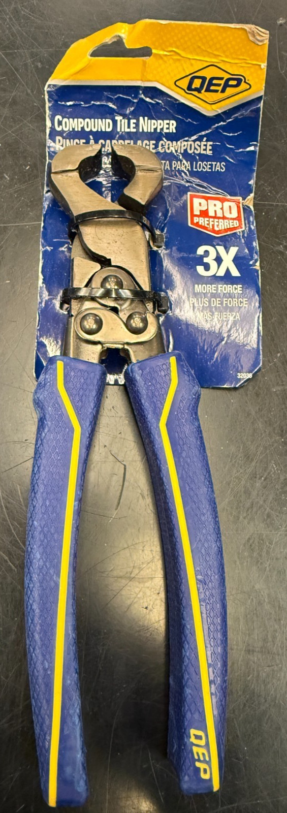 QEP 9 in Compound Tile Nipper w Tungsten Carbide Tips for Tile up to 1/4 in