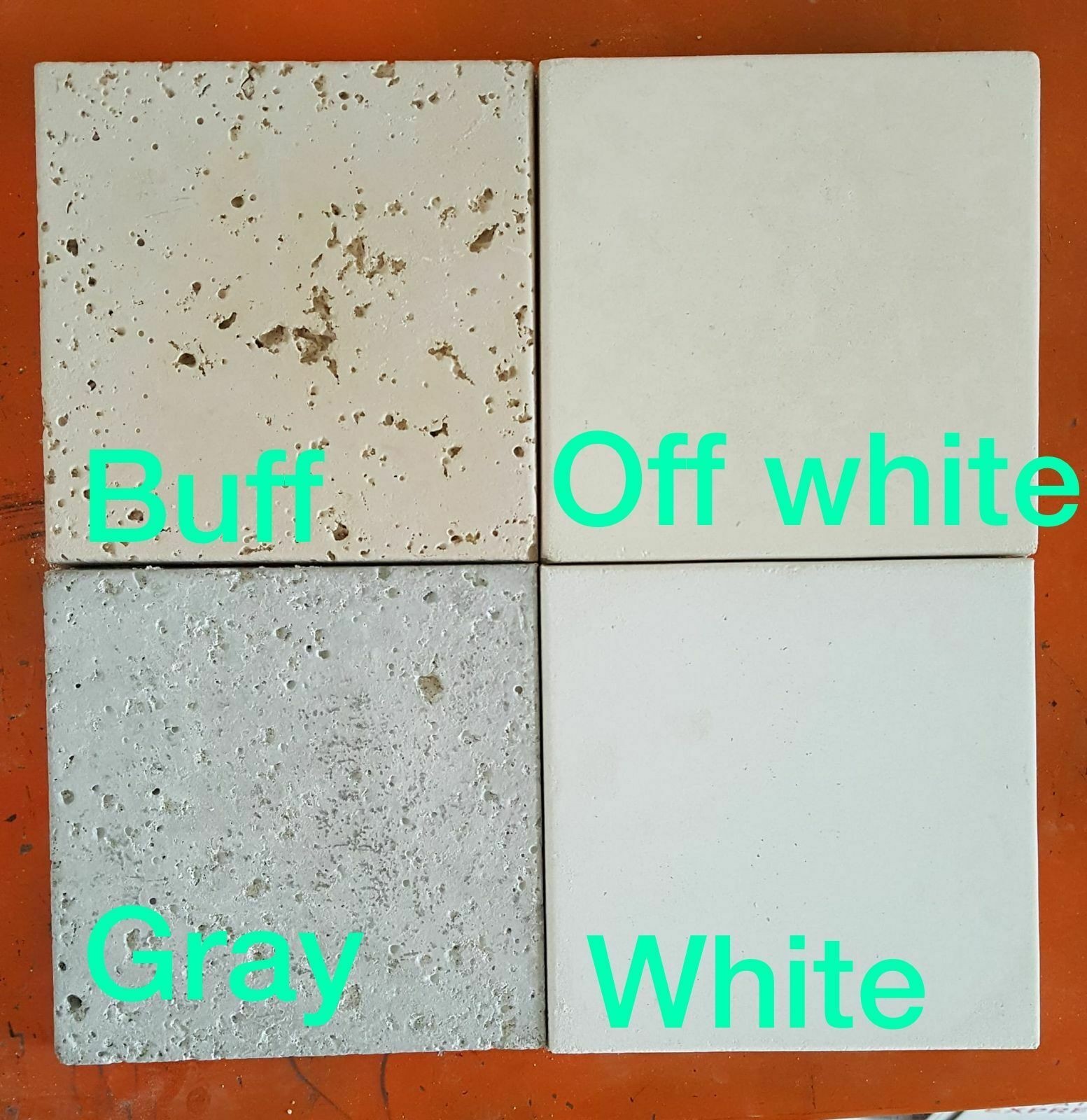 CONCRETE TILE SAMPLE 6″x6″ NATURAL TEXTURED FINISH KEYSTONE