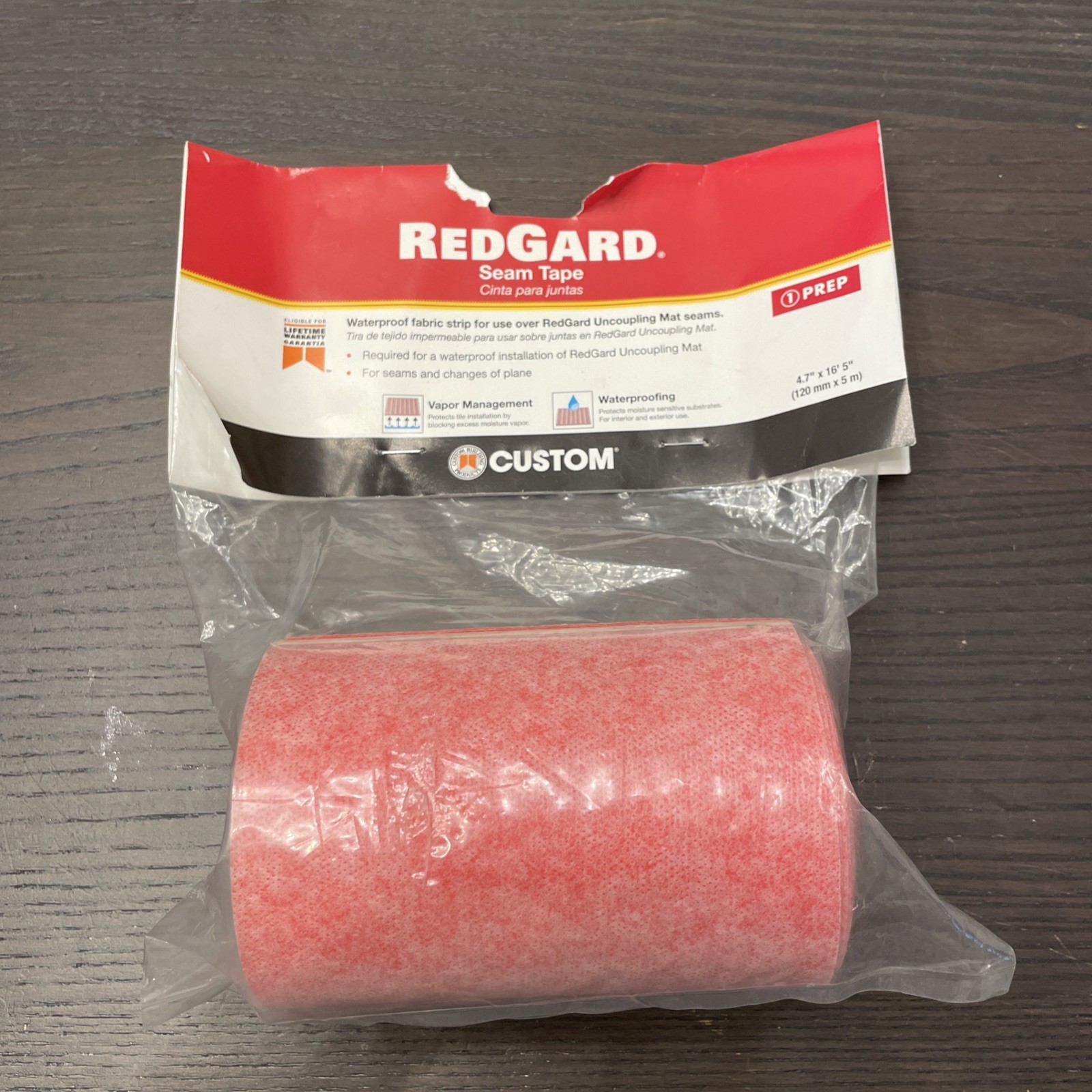 RedGard 4.7 in. x 16.5 ft Indoor Seam Tape for Uncoupling Mat Underlayment