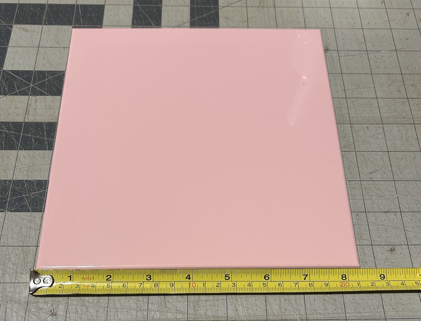 6 PC. Vintage TILECREST 8 1/2 inch square plastic tiles. NOS 60’s MCM Fantasy