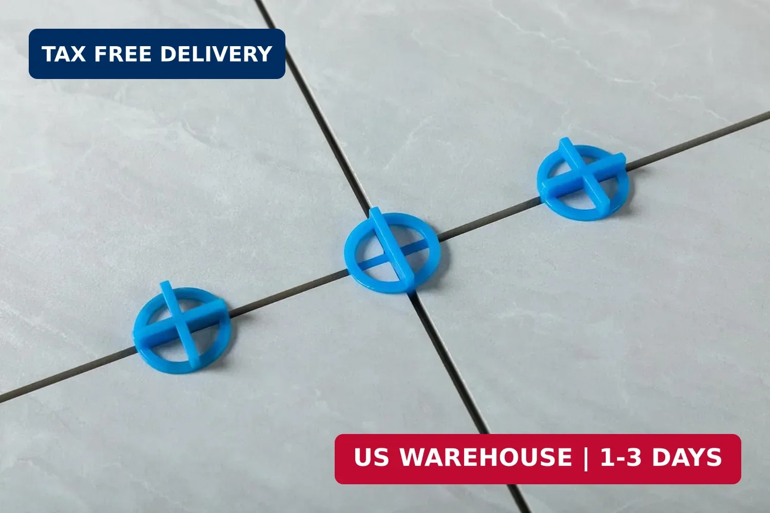 Tipu 200-Pcs 1/8″(3mm) Removable Tile Spacers, Reusable Cross Tile Spacer for Sp