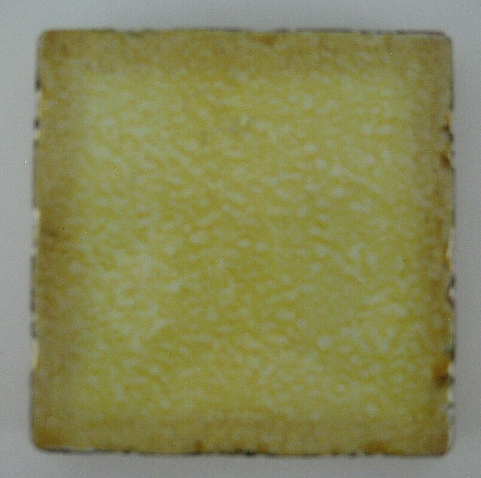 Golden Yellow Glazed Maxcera Citta Italia Decorative Tile Terra Cotta Back