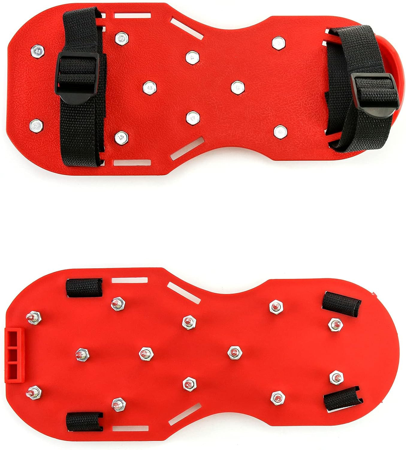 Spiked Floor Shoes for Epoxy & Overlays, Short Spikes, Strap Fastening, Pair 2pc