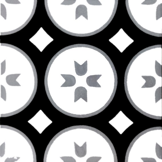 Motif Handmade Cement Tiles 8 Inch x 8 Inch, Pack of 12 Tiles, PRICE IS PER BOX,