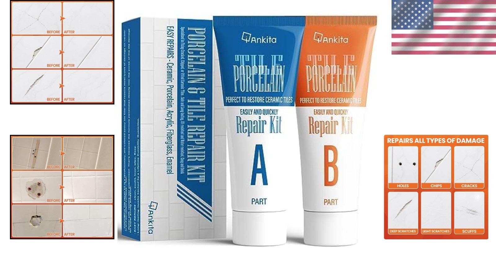 Invisible Crack Filler – Waterproof Tile Repair for Ceramic and Porcelain Tiles