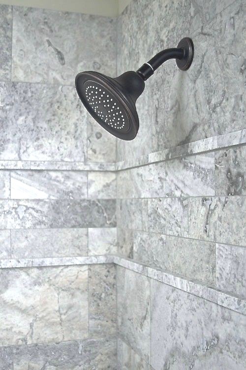 Silver 3×6 Brushed Unfilled Subway Travertine Floor Wall Tile (Sold by PIECE)
