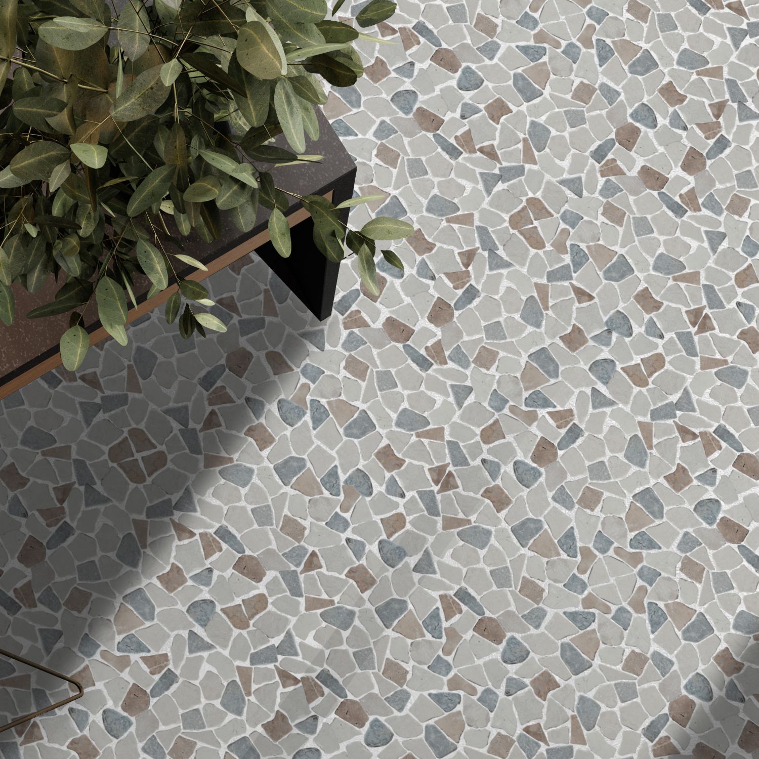 Sea Sand Random Mosaic Wall & Floor Tile ($11.84/SqFt)