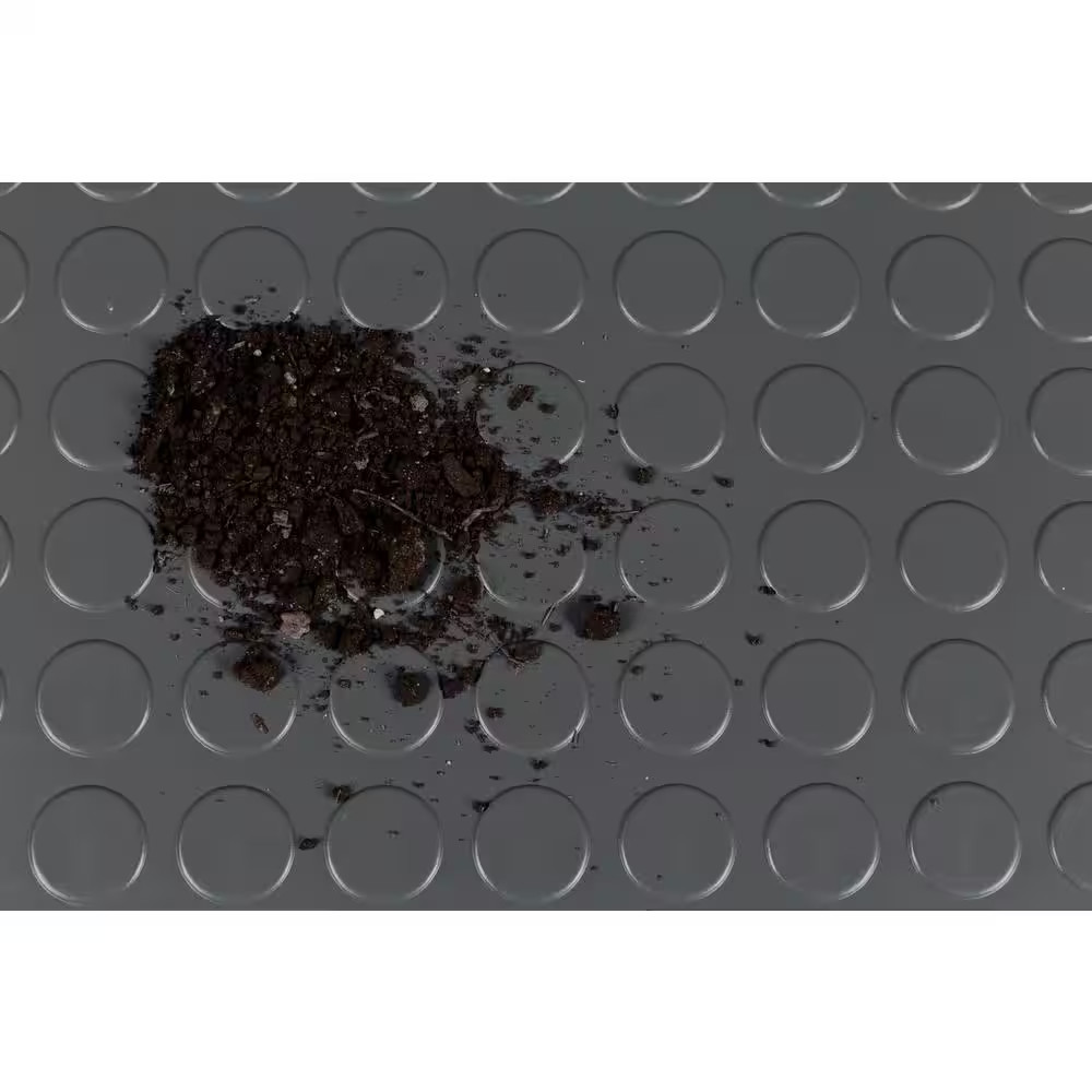 7.5 Ft. X 17 Ft. Coin Grey Universal Flooring