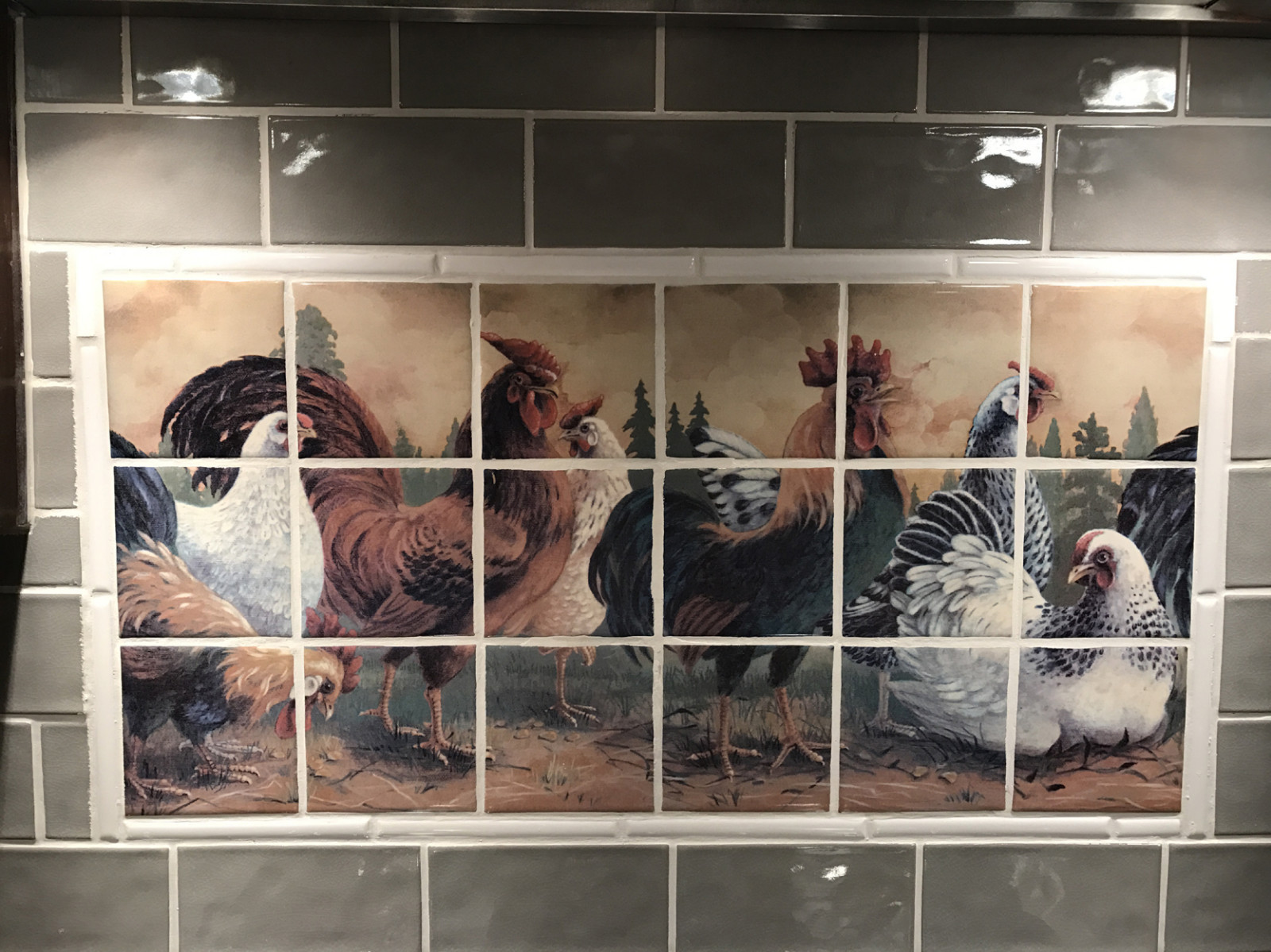 Art Mural Ceramic Countryside Backsplash Bath Tile #400